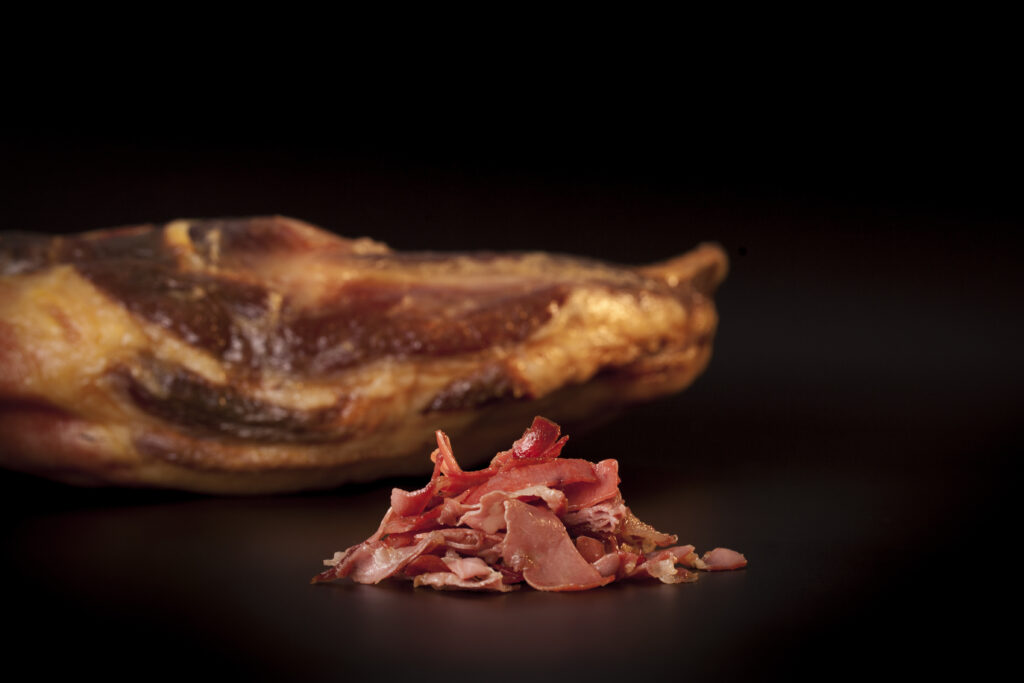 Jamón serrano como snack crujiente
